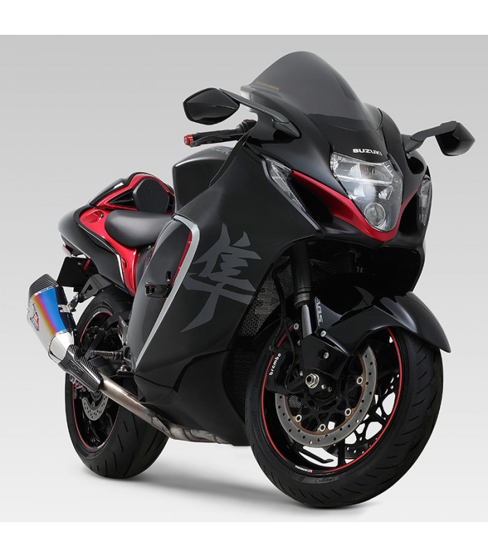 Yoshimura R-11Sq R slip on Suzuki Hayabusa (2021-24) bleu
