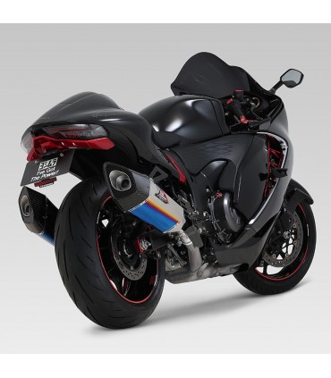 Yoshimura R-11Sq R slip on Suzuki Hayabusa (2021-24) blue