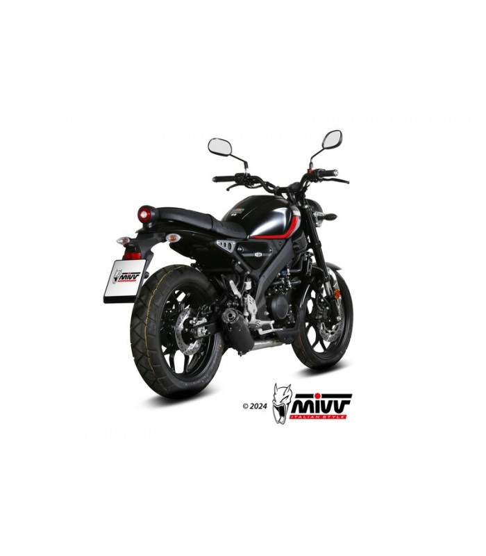 Echappement slip-on Mivv HR-1 longYamaha XSR 125 (2022-24)