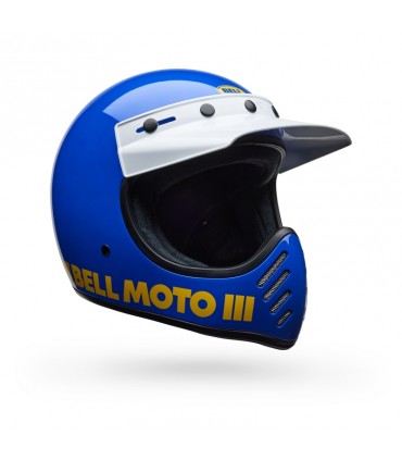 Casque Bell Moto 3 Classic bleu