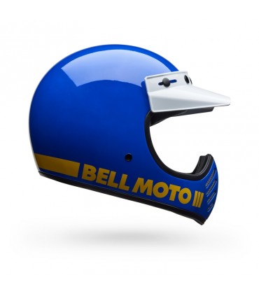 Casque Bell Moto 3 Classic bleu