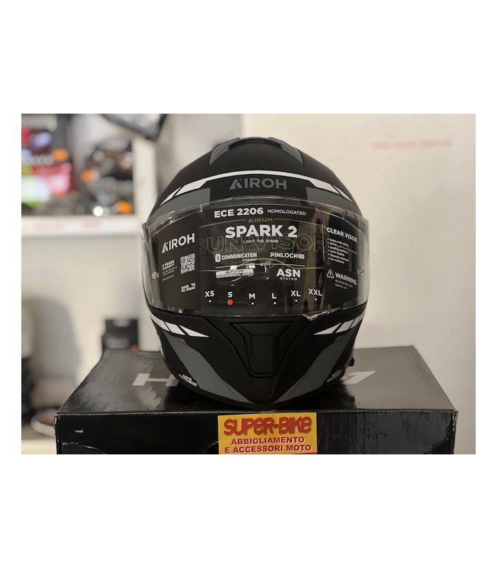 Casque Airoh Spark 2 Spinner gris matt