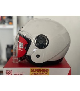 Helm jet LS2 OF620 Classy solid weiss