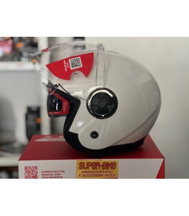 Casco jet LS2 OF620 Classy solid bianco