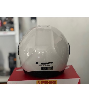 Casco jet LS2 OF620 Classy solid bianco