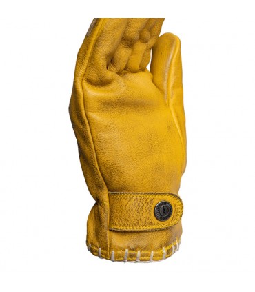 John Doe Coyote leather gloves yellow grey