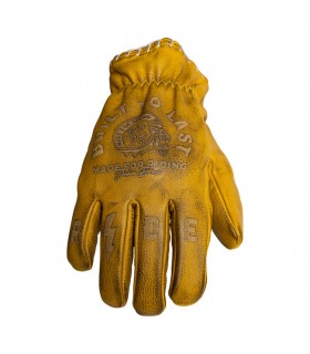 John Doe Coyote leather gloves yellow grey