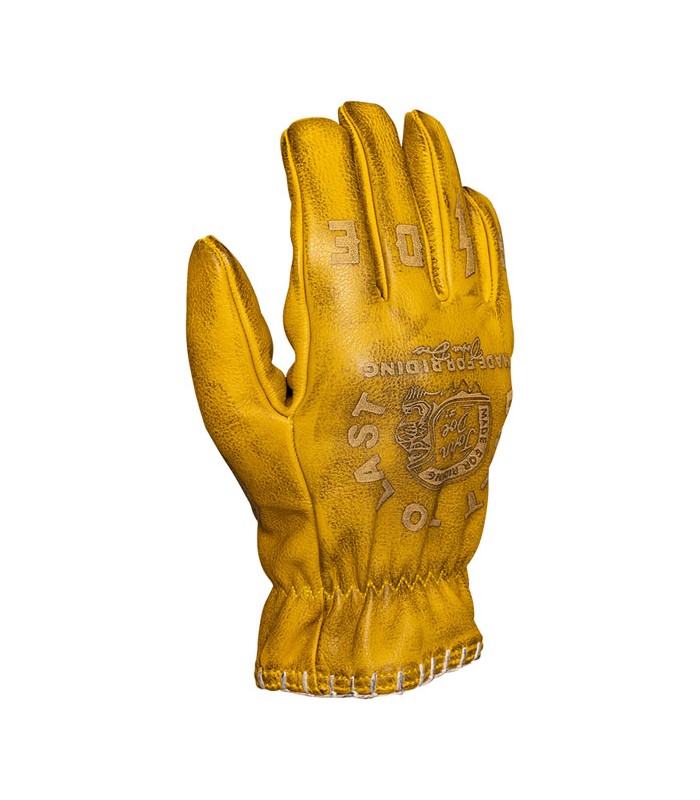 Leder handschuhe John Doe Coyote gelb grau