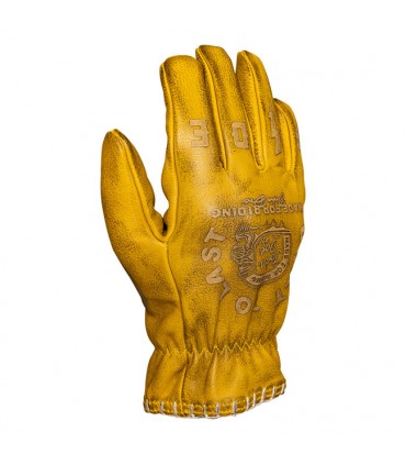 John Doe Coyote leather gloves yellow grey