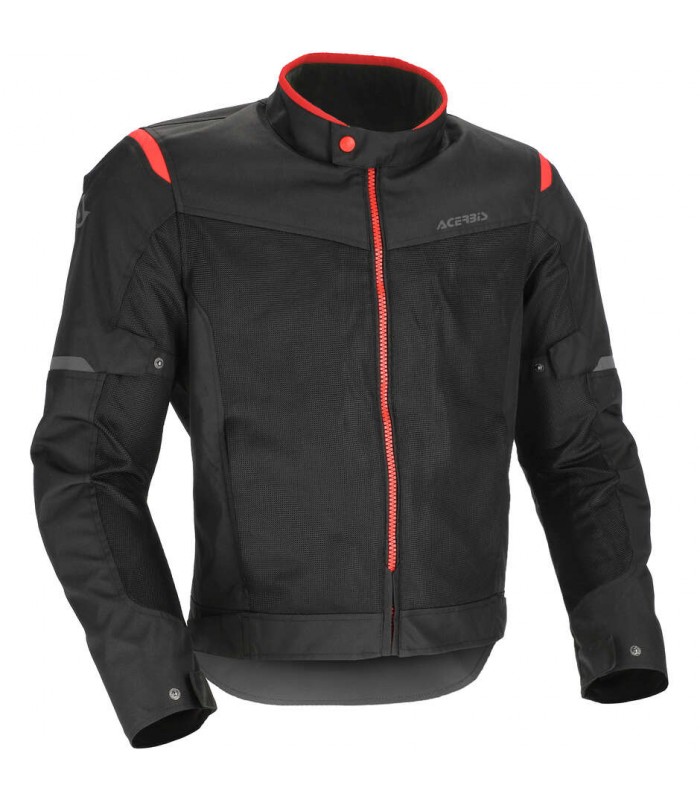 Giacca estiva Acerbis Ramsey vented 2.0 nero rosso