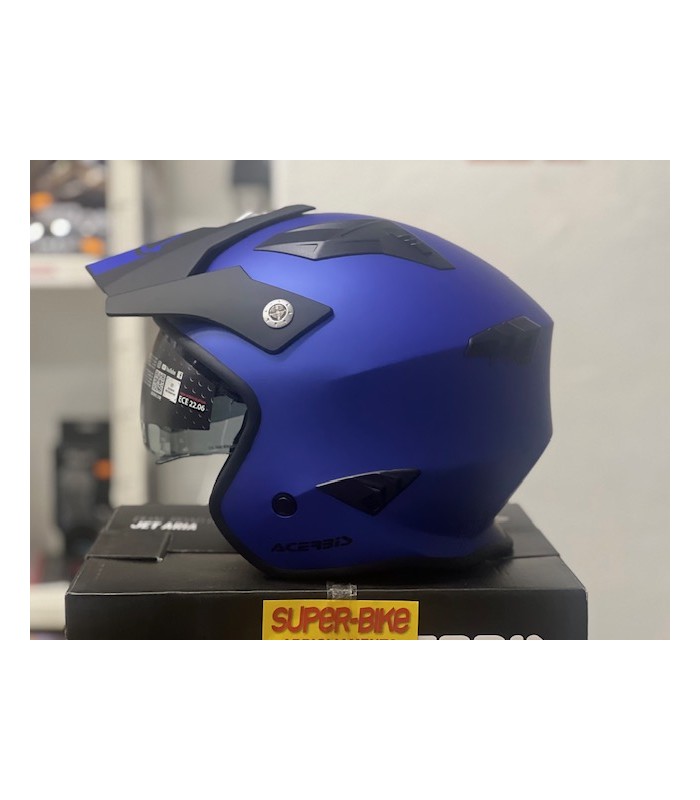 Casque Jet Acerbis Aria 22.06 metallic bleu