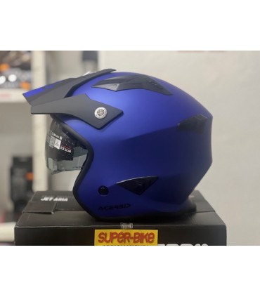 Casque Jet Acerbis Aria 22.06 metallic bleu