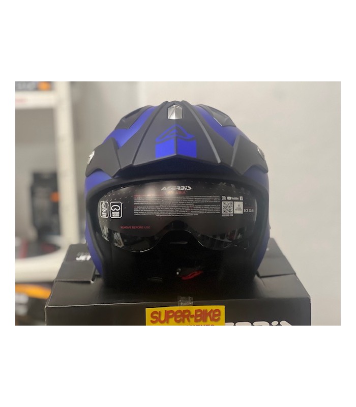 Casque Jet Acerbis Aria 22.06 metallic bleu
