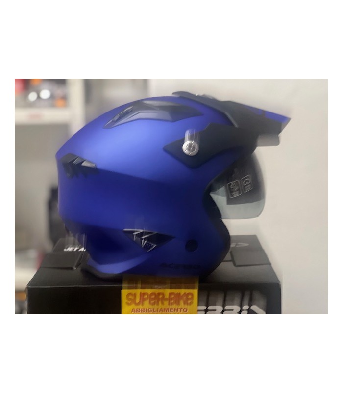 Helm Jet Acerbis Aria 22.06 metallic blau