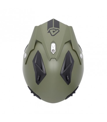 Casque Jet Acerbis Aria 22.06 vert militaire