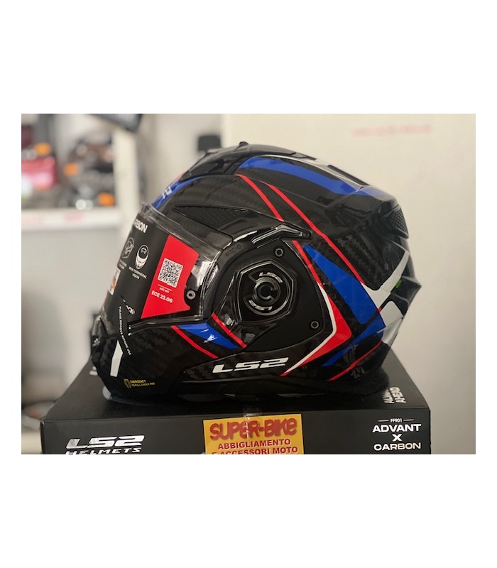 Casque LS2 FF901 Advant X  Future 2 carbon bleu