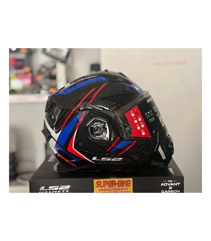 Casque LS2 FF901 Advant X  Future 2 carbon bleu
