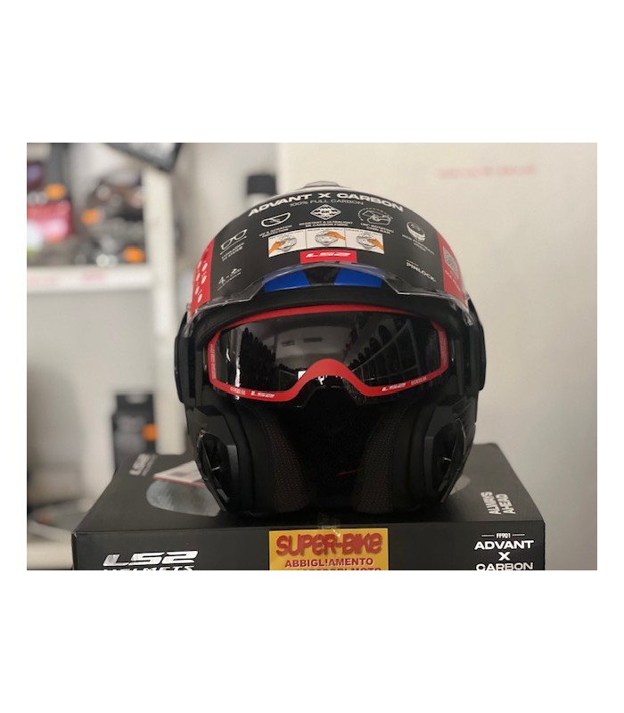 LS2 FF901 Advant X carbon Future 2 blue helmet