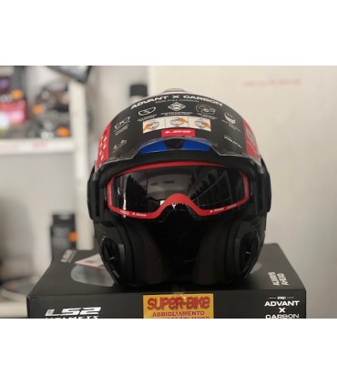 Casco LS2 FF901 Advant X Future 2 carbon blu