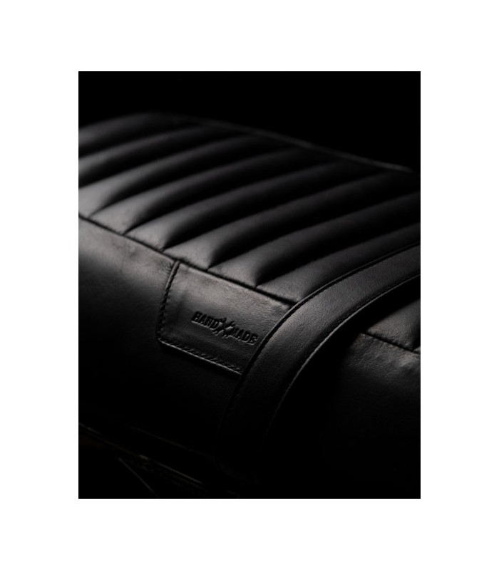 Trip Machine leder sitzbank schwarz Re Twins Royal Enfield Interceptor/GT 650