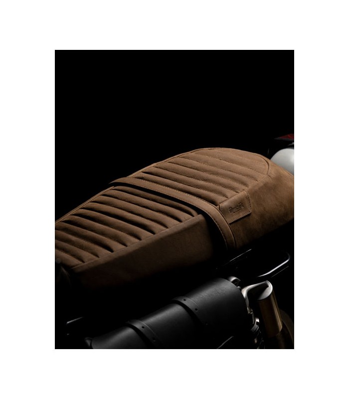 Trip Machine Sella in pelle marrone Re Twins Royal Enfield Interceptor/GT 650