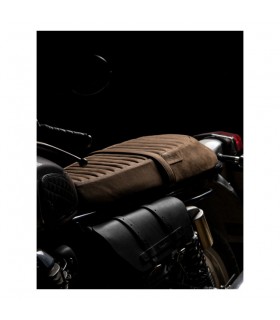 Trip Machine Seat leather tobacco suede Re Twins Royal Enfield Interceptor/GT 650