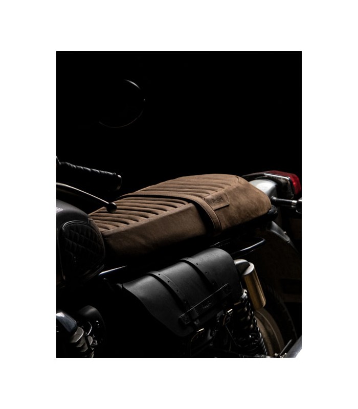 Trip Machine leder braun sitzbank Re Twins Royal Enfield Interceptor/GT 650