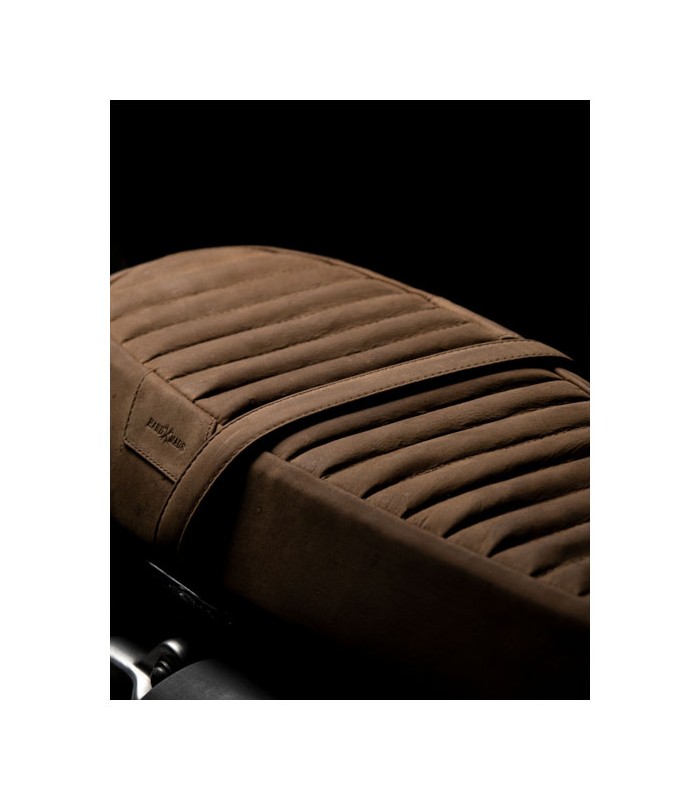 Trip Machine Selle en cuir marron Re Twins Royal Enfield Interceptor/GT 650
