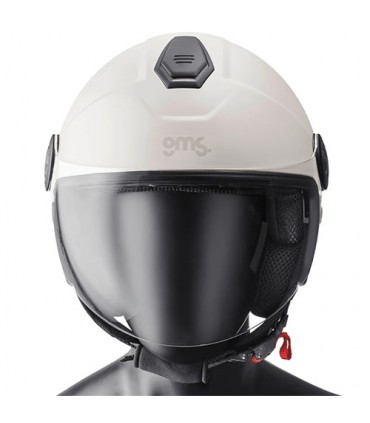 Casco jet GMS Gelato bianco