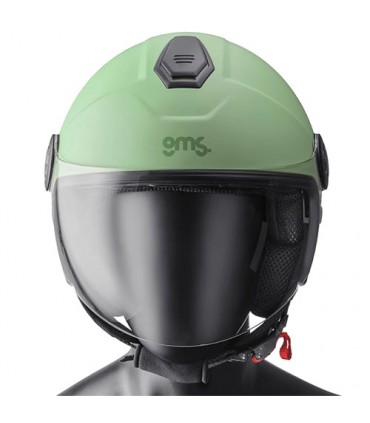 Casco jet GMS Gelato pistacchio opaco