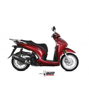 Mivv Mover Nero Inox Euro 5 Slip On Honda SH 350 (2022-24)