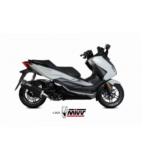 Mivv Mover Nero Inox Euro 5 Slip On Honda Forza 350 (2022-24)