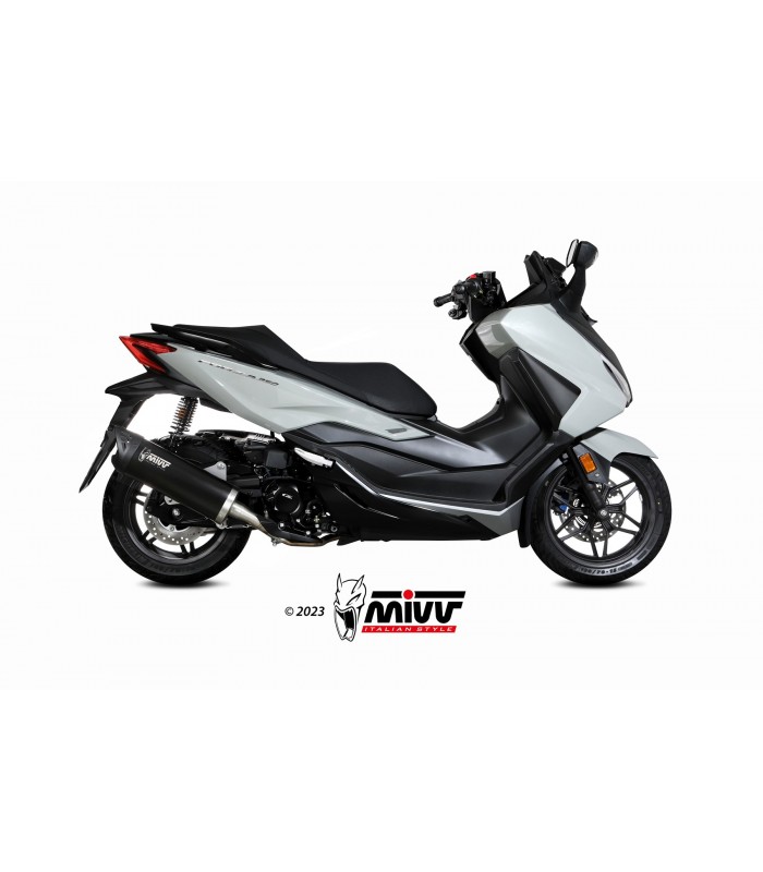 Mivv Mover Nero Inox Euro 5 Slip On Honda Forza 350 (2022-24)