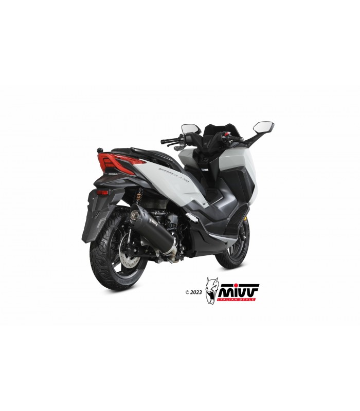 Mivv Mover Nero Inox Euro 5 Slip On Honda Forza 350 (2022-24)