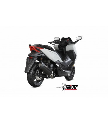 Mivv Mover Nero Inox Euro 5 Slip On Honda Forza 350 (2022-24)