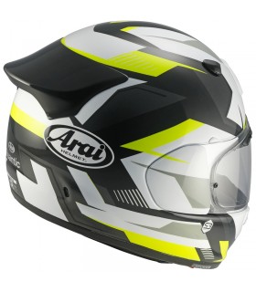 Arai Quantic Supra yellow helmet