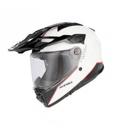 Casco Acerbis Attack bianco nero