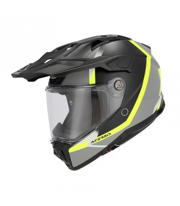 Casco Acerbis Attack grigio giallo