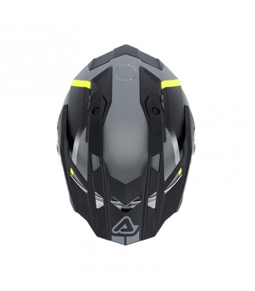 Casco Acerbis Attack grigio giallo
