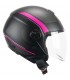 Casque jet CGM 167M FLO SPORT visiere long noir pink matt