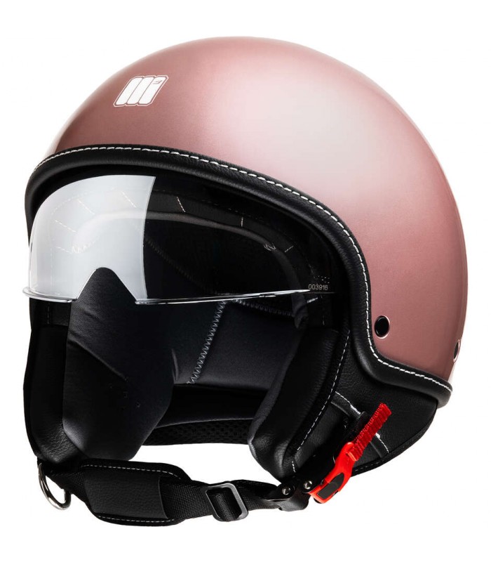 Casque Jet Motocubo Beetle pink