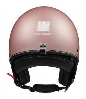 Casque Jet Motocubo Beetle pink