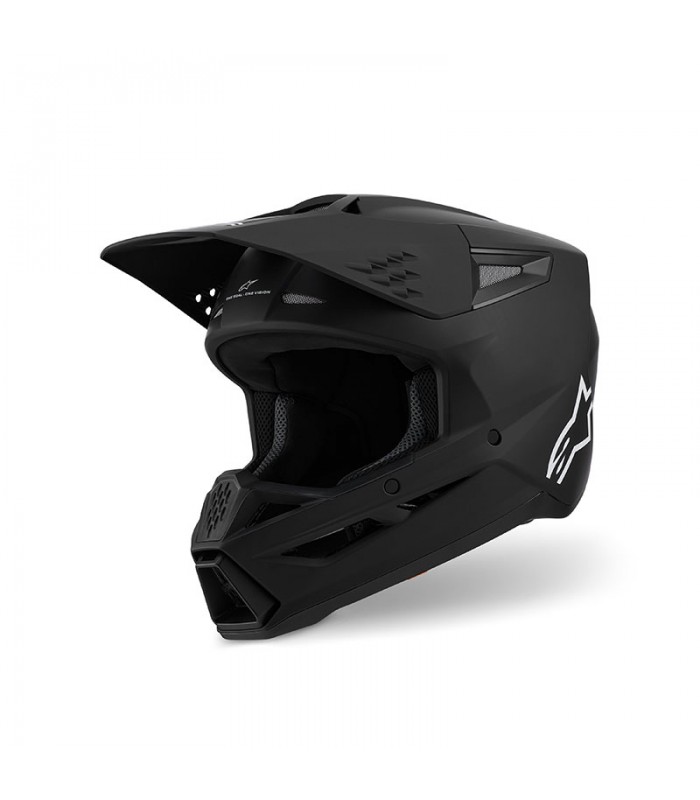 Casco cross Alpinestars SM3 Solid nero opaco