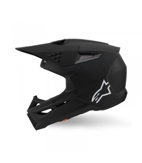 Helm cross Alpinestars SM3 Solid schwarz matt