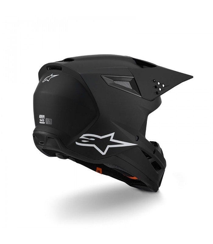 Casco cross Alpinestars SM3 Solid nero opaco