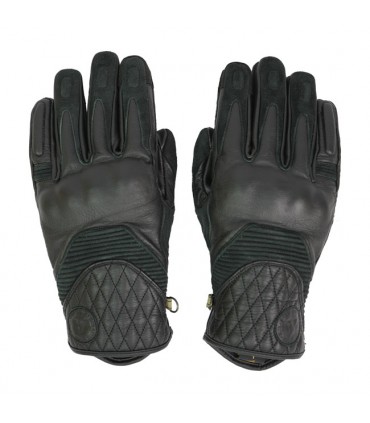 Gants en cuir By City Cafè 3 noir