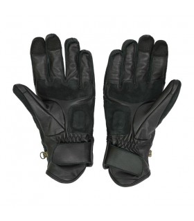 Gants en cuir By City Cafè 3 noir