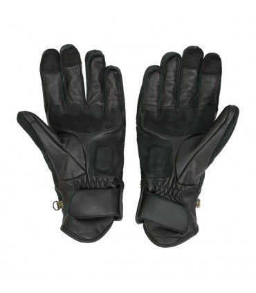 Gants en cuir By City Cafè 3 noir