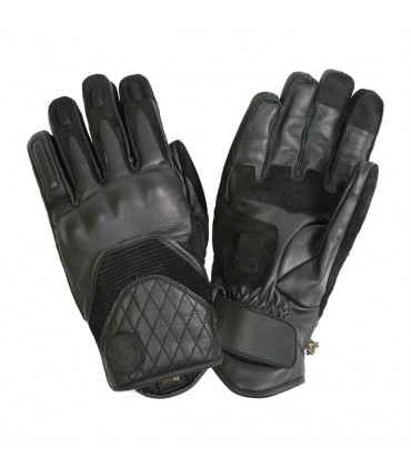 Leder handschuhe By City Cafè 3 schwarz