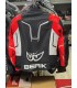 Leder jacke Berik Race sport schwarz rot